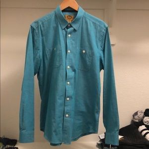 Teal button down. Size M.